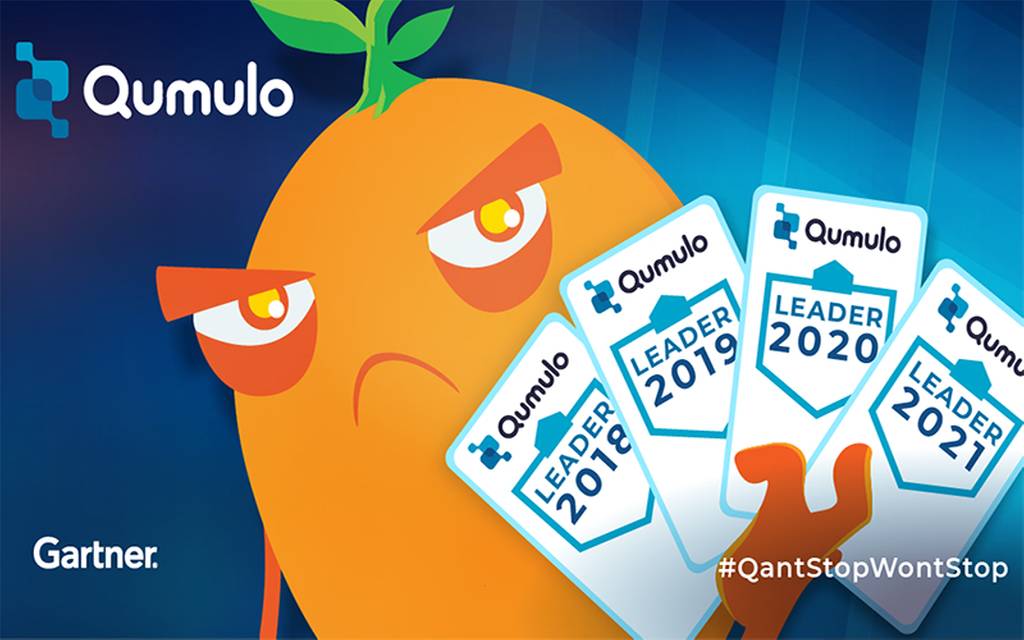Qumulo zum vierten Mal in Folge Leader im Gartner Magic Quadrant für Distributed File Systems und Object Storage Die Antwort auf das exponentielle Datenwachstum